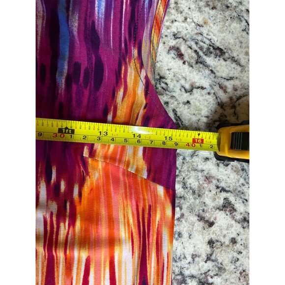 Sandra Darren Womens Multicolor Sleeveless Shift Dress Size 8 Geometric Print - Picture 5 of 7